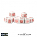 Bolt Action Orders Dice - White (12)