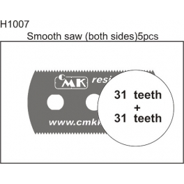 CMK 5 scies résine dentition fine (31 dents)