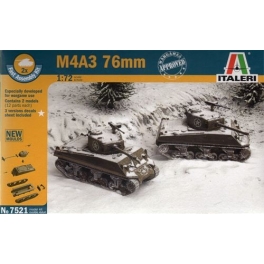 italeri 7521 Sherman us  M4A3 76mm  39/45