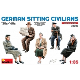 German Sitting Civilians'30s-'40s 