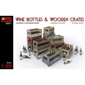 Wine Bottles & Wooden Crates 