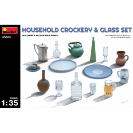 Household Crockery & Glass Set 