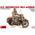 U.S. Motorcycle WLA with Rider 