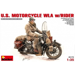 U.S. Motorcycle WLA with Rider 