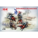 French Infantry on the march(1914) 4Figurines