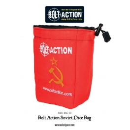 Bolt Action Soviet Dice Bag & Order Dice (Red)