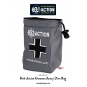 Bolt Action German Army Dice Bag & Order Dice (Grey)