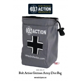 Bolt Action German Army Dice Bag & Order Dice (Grey)