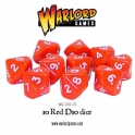 D10 Dice Pack - Red (10)