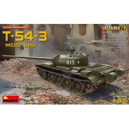 MIniArt 37007 Char soviétique T-54-3 modèle 1951 avec intérieur détaillé 1/35ème