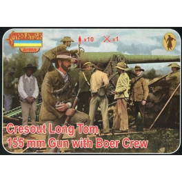 Strelets A014 Canon Cresout Long Tom 155mm avec servants Boers (Guerre des Boers)