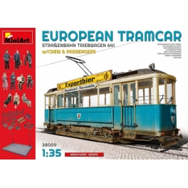 MiniArt 38009 Tramway européen avec équipage et passagers