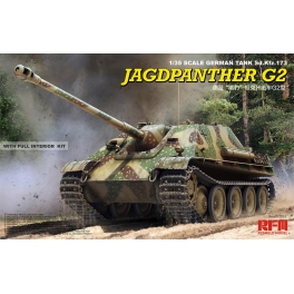 Rye Field 5022 Chasseur de chars allemand Jagdpanther G2 avec intérieur détaillé