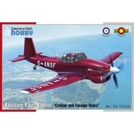 Special Hobby 72356 Avion-école Boulton-Paul Balliol "Utilisateurs civils et étrangers"