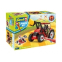 Revell junior - tracteur avec fourche élévatrice et figurine