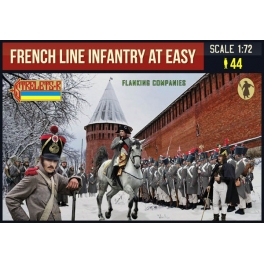 Strelets 225 Infanterie de ligne française au repos en tenue d’hiver – Compagnies de flanc