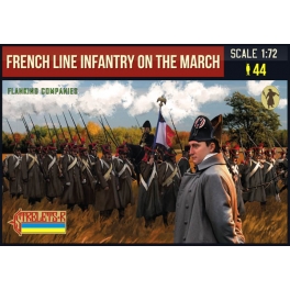 Strelets 173 Infanterie de ligne française en marche – Compagnies de flanc