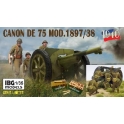 IBG 35056SPE Canon de 75mm français Série limitée 1940 avec 4 figurines + caisses munitions