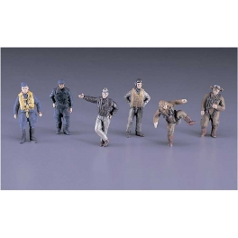 Hasegawa 35008 Figurines de pilotes 2nde Guerre Mondiale