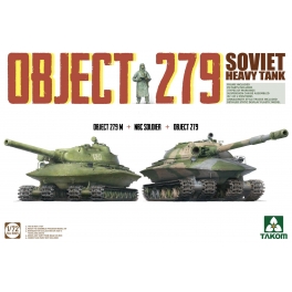 Takom 5005 Chars soviétiques Object 279 + Object 279M + figurine soldat en tenue NBC