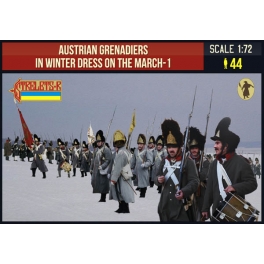 Strelets 209 - Grenadiers autrichiens en tenue d’hiver en marche - Set 1