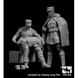 Black Dog F32085 1/32 Escadrile Lafayete pilot + mechanic set Black Dog F32085 1/32 Escadrile Lafayete pilot + mechanic set