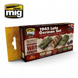 AMIG 7118 Set de peinture Véhicules allemands 1945 fin de guerre AMIG 7118 Set de peinture Véhicules allemands 1945 fin de guerre