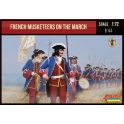 Strelets 233 Mousquetaires français en marche - Guerre de Succession d'Espagne 1701-1714