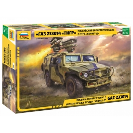 Zvezda 3682 GAZ Tiger avec Missiles Kornet