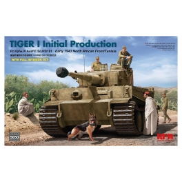 Ryefield  Model RM-5050 Tiger I Prod. initiale 1943 Afrique du Nord (avec intérieur)