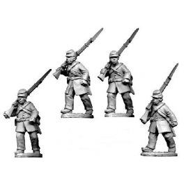 Crusader Miniatures ACW001 ACW Infantry in Frock Coat and Kepi Marching