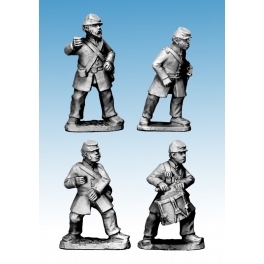 Crusader Miniatures ACW005 ACW Infantry Command in Frock Coats and Kepi