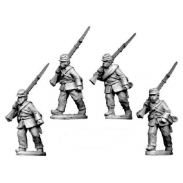 Crusader Miniatures ACW011 ACW Infantry in Jacket and Kepi Marching