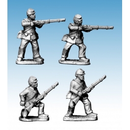 Crusader Miniatures ACW013 ACW Infantry in Jacket and Kepi Skirmishing