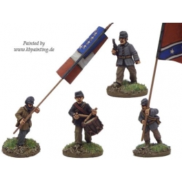 Crusader Miniatures ACW014 ACW Infantry Command in Jacket and Kepi Advancing Crusader Miniatures ACW014 ACW Infantry Command in Jacket and Kepi Advancing