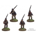 Crusader Miniatures ACW021 ACW Infantry in Shirt and Kepi Marching