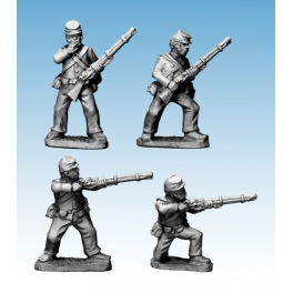 Crusader Miniatures ACW023 ACW Infantry in Shirt & Kepi Skirmishing