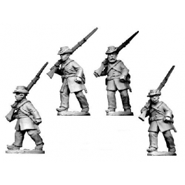 Crusader Miniatures ACW041 ACW Infantry in Frock Coat and Hardee Hat Marching