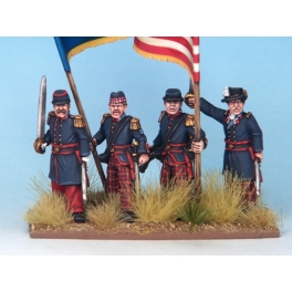 Crusader Miniatures ACW101 79th New York Infantry Command Crusader Miniatures ACW101 79th New York Infantry Command