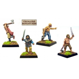 Crusader Miniatures DAV009 Berserkers