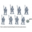 Crusader Miniatures DAS009 Saxon Warriors with Spears Upright