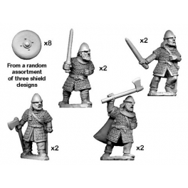 Crusader Miniatures DAV006 Hirdmen with Swords/Axes