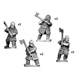 Crusader Miniatures DAV007 Hirdmen with 2 handed axes