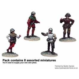 Crusader Miniatures MEW001 Unarmoured Pikemen