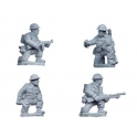 Crusader Miniatures WWB007 British Command and Bren Teams kneeling 