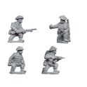 Crusader Miniatures WWB107 Late British Command & Bren Teams kneeling