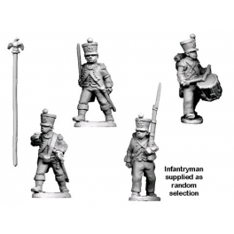 Crusader Miniatures RFH024 Napoleonic French - Command in Shako