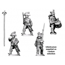 Crusader Miniatures RFH025 Napoleonic French - Command in Bicorne