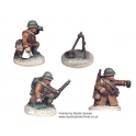 Crusader Miniatures WWF012 French 60mm Mortar & crew (1 mortar, 3 crew)