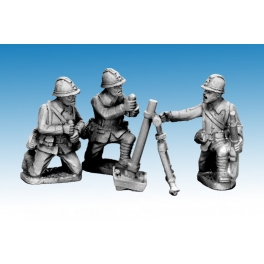 Crusader Miniatures WWF082 Dragon Portes 80mm Mortar & Crew